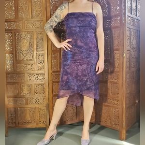 90s Whimsical purple Patterned Byer Too dress